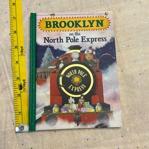 COPY - 🏖️2/5.00🏖️ Brooklyn On the North Pole Express Story Book Hardcover ,clean
